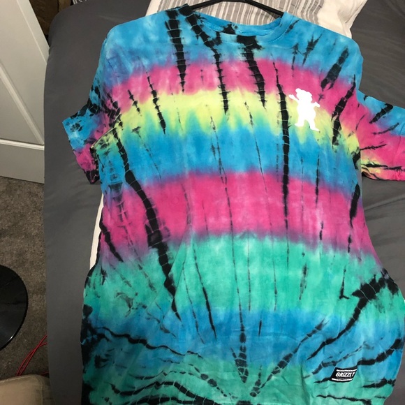 Grizzly Tie Dye Tee Shirt - Picture 1 of 2